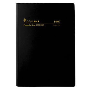 Diary Collins Financial Year 24-25 A6 36M7 V99 Wtv Black