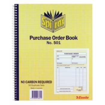 Order Book Spirax 501C/Less 250X200 Pk5