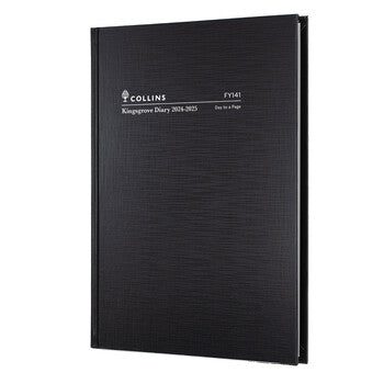 Diary Kingsgrove Financial Year 24-25 A4 141 P99 Dtp Black