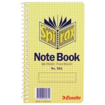 Notebook Spirax 561 147X87Mm Side Opening 96Pg Pk20
