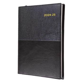 Diary Vanessa Financial Year 24-25 A5 385 V99 Wtv Black