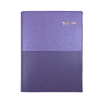 Diary Vanessa Financial Year 24-25 A4 345 V55 Wtv Purple