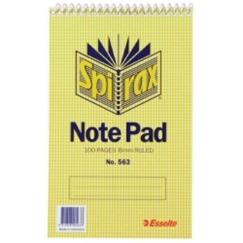 Notebook Spirax 563 S/Hand T/O 100Pg Pk20
