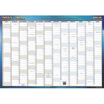 Wall Planner Writeraze Financial Year 24-25 500X700 Qc2