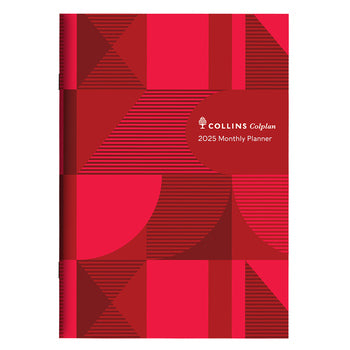 Planner Diary 2025 Collins A4 51.C15 Geo Red