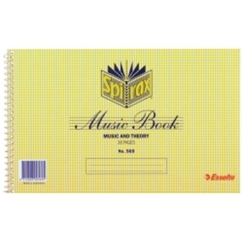 Sp- Music Book Spirax 569 Music & Theory 152X248Mm