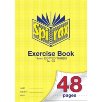 Exercise Book Spirax A4 103 14Mm Dotted Thirds 48Pg