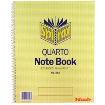 Notebook Spirax 593 Quarto 10X8 S/O