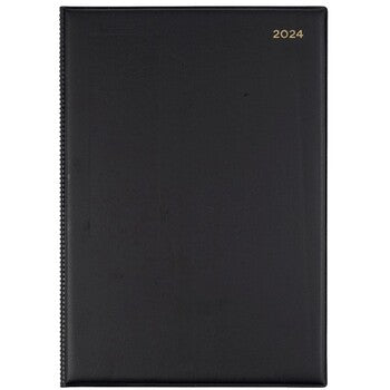 Diary 2024 Collins Belmont A4 147.V99 Pvc 1Dtp Black