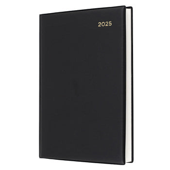 Diary 2025 Collins Belmont A5 187.V99 Pvc 1Dtp Black