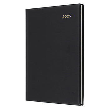 Diary 2025 Collins Belmont A5 387.V99 Pvc Wtv Black