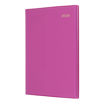 Diary 2025 Collins Belmont A5 387.V50 Pvc Wtv Pink