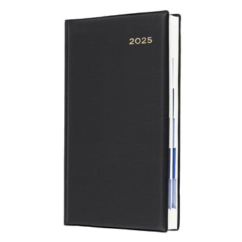 Diary 2025 Collins Belmont Octavo 183X106Mm 61Pa.V99 Pvc 1Dtp Black