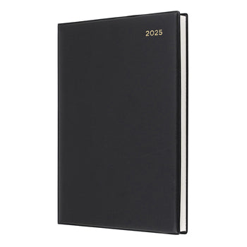 Diary 2025 Collins Belmont 190X260Mm Qba41.V99 Pvc Manager 1Dtp Black