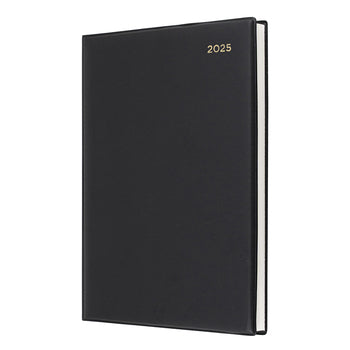 Diary 2025 Collins Belmont 190X260Mm Qba47.V99 Pvc Manager Wtv Black