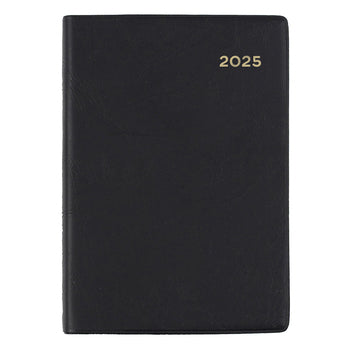 Diary 2025 Collins Belmont A7 105X74Mm 137.V99 Pvc Pocket 1Dtp Black