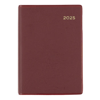 Diary 2025 Collins Belmont A7 105X74Mm 137.V78 Pvc Pocket 1Dtp C Red