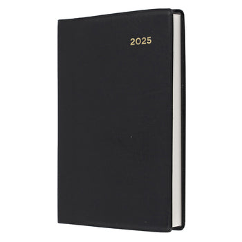 Diary 2025 Collins Belmont A7 105X74Mm 237.V99 Pvc Pocket 2Dtp Black