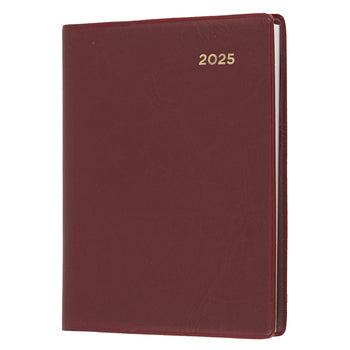 Diary 2025 Collins Belmont A7 105X74Mm 337.V78 Pvc Pocket Wtv C Red