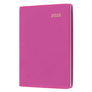 Diary 2025 Collins Belmont A7 105X74Mm 337.V50 Pvc Pocket Wtv Pink