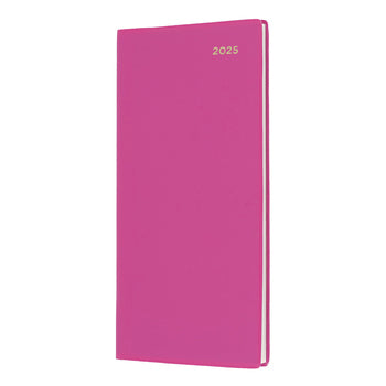 Diary 2025 Collins Belmont B6/7 176X88Mm 377P.V50 Pvc Slim Wtv Port Pink