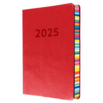 Diary 2025 Collins Edge Rainbow A5 Ed151.U15-25 1Dtp Red