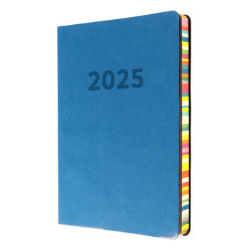 Diary 2025 Collins Edge Rainbow A5 Ed153.U57-25 Wtv Blue