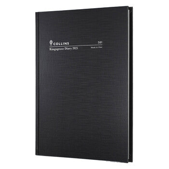 Diary 2025 Collins Kingsgrove A5 381.P99 Wtv Black