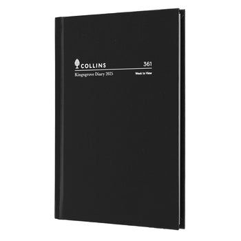 Diary 2025 Collins Kingsgrove A6 105X148Mm 361.P99 Wtv Black