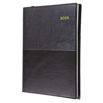 Diary 2025 Collins Vanessa A4 245.V99 2Dtp Black