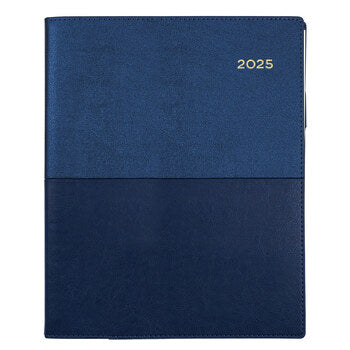 Diary 2025 Collins Vanessa Quarto 260X210Mm 325.V59 Vertical Wtv Blue