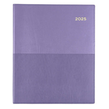 Diary 2025 Collins Vanessa Quarto 260X210Mm 325.V55 Vertical Wtv Lilac