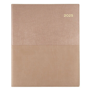 Diary 2025 Collins Vanessa Quarto 260X210Mm 325.V49 Vertical Wtv Rose Gold