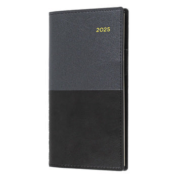 Diary 2025 Collins Vanessa B6/7 176X88Mm 375.V99 Wtv Lscape Black