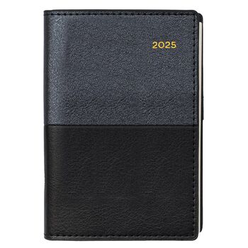 Diary 2025 Collins Vanessa B7R 125X80Mm 355.V99 Pocket Wtv Black