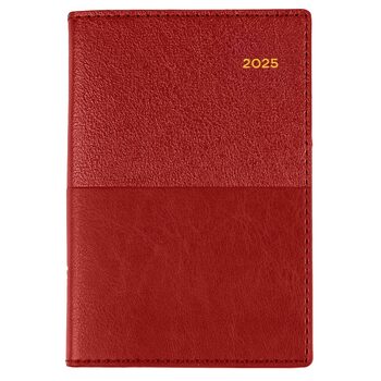 Diary 2025 Collins Vanessa B7R 125X80Mm 355.V15 Pocket Wtv Red