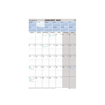 Calendar 2025 Collins A4 Ce0011 Wiro Mtv