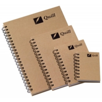 Notebook Quill A5 Natural Range Spiral 160Pg