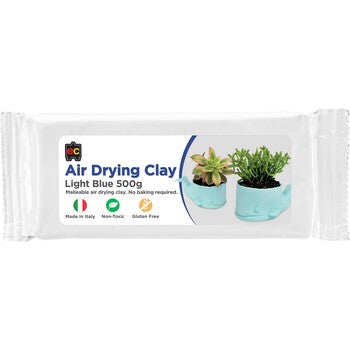 Clay Modelling Ec Air-Dry 500G Light Blue