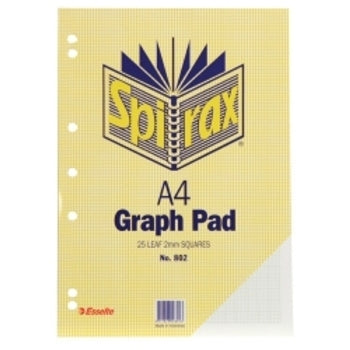 Graph Pad Spirax 802 A4 2Mm 25Lf