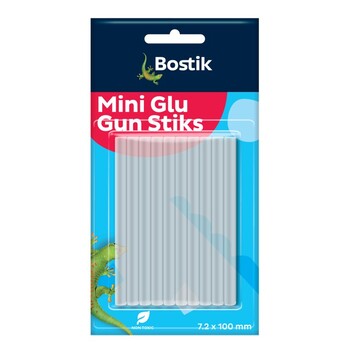 Glue Sticks Hot Melt Bostik Mini 7.2Mmx100Mm Clear Pk10