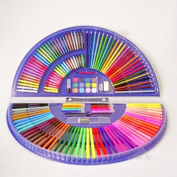 Art Set Super Artist 153 Pieces Including Semi Circle Case