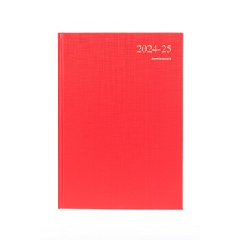 Diary Essential A4 Financial Year 24-25 Appointment Essa41M.15 Dtp Red