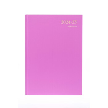 Diary Essential A4 Financial Year 24-25 Appointment Essa41M.50 Dtp Pink