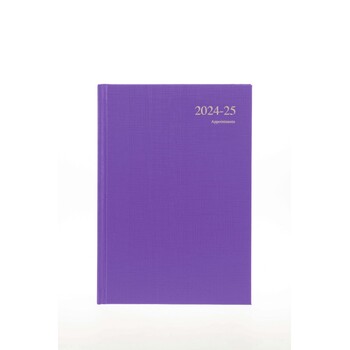 Diary Essential A4 Financial Year 24-25 Appointment Essa41M.55 Dtp Purple