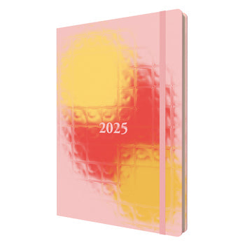Diary 2025 Collins Abstract Gradients A5 E-Ag153.50-25 Recycled Wtv Pink