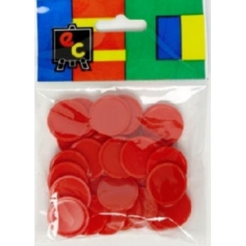 Sp- Toy Counters Small 20Mm Red Pk30