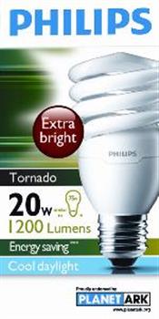 Globe CFL Sprial Tornado ES Daylight 20W