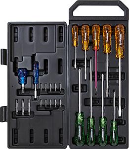 Screwdriver Set Acetate + Case 25Pce Crescent