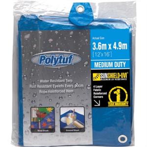 Tarp Medium Blue 3.6Mx4.9M Polytuf